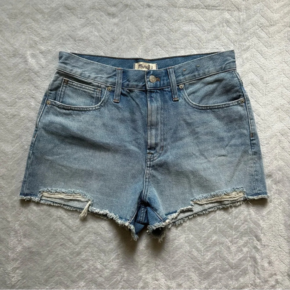 Madewell The Perfect Jean Shorts Distressed Size 29 - Picture 2 of 7